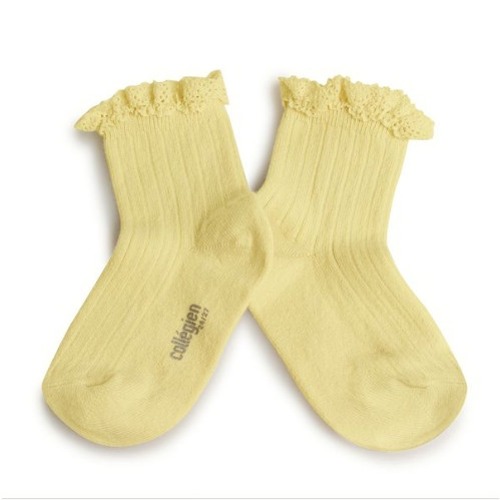 [ 꼴레지앙]  LiLi Ankle socks  no. 039 Vanille